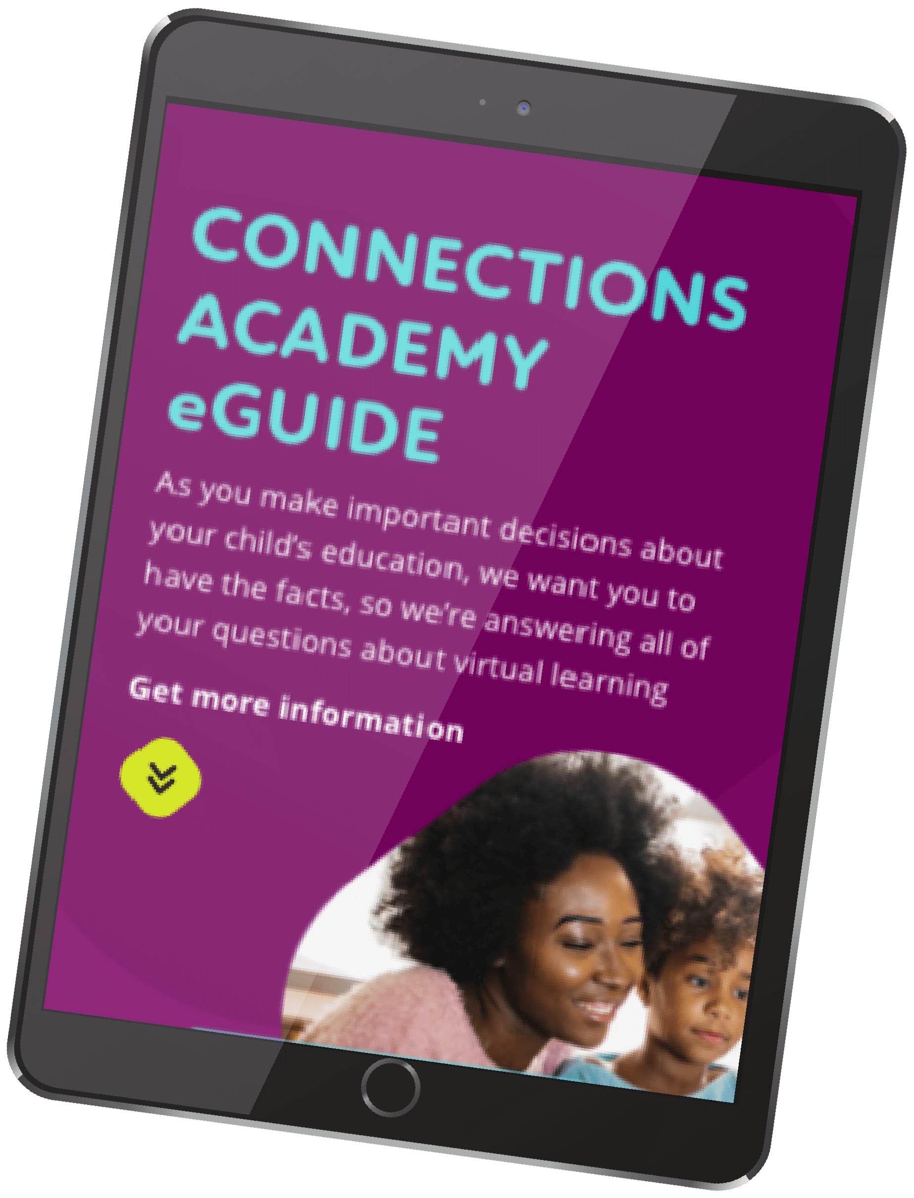 African American female student in LiveLesson session online  - Connections Academy