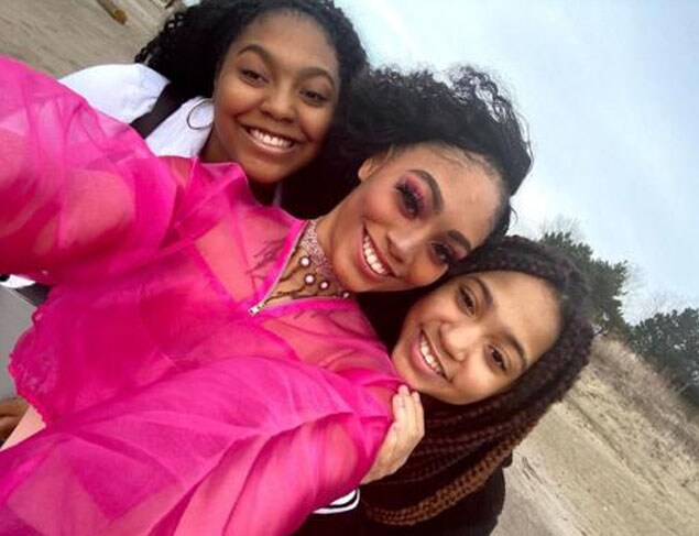 Image of Anita Bennett with her sisters Amber and Angel.