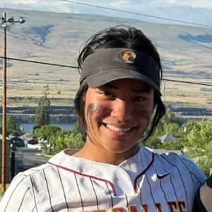 Image of Madalynn S, a freshman at Willamette Connections Academy is pictured here after playing a game of softball. 