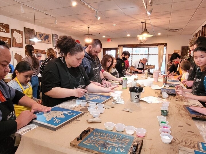 Board and Brush: WCA recently hosted a field trip at Board and Brush in Oak Street