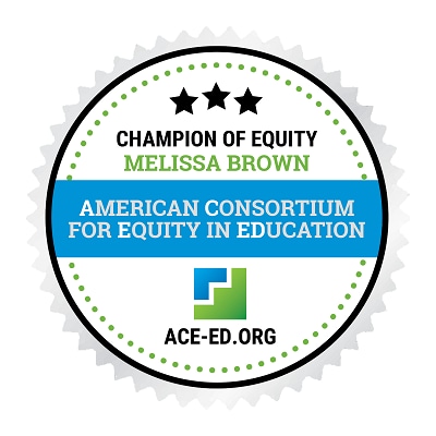 Champion of Equity Awared for Melissa Brown