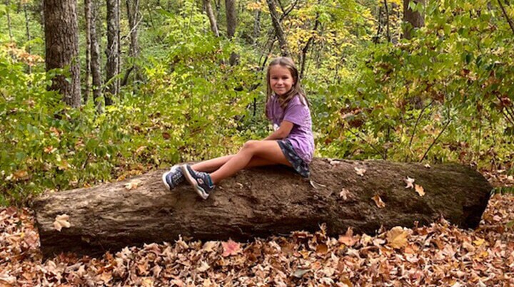 Ava posing in the outdoors