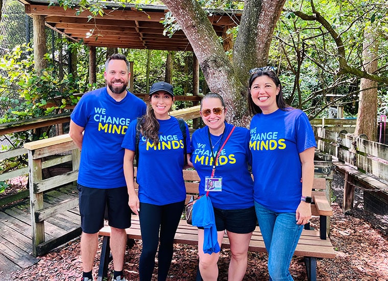 Coastal Connections Academy teachers at a field trip to the zoo