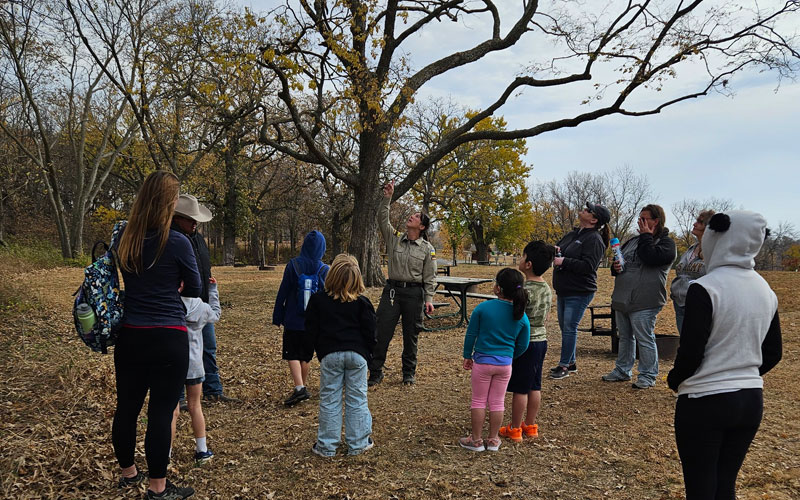 Iowa Connections Academy students at the park on a field trip
