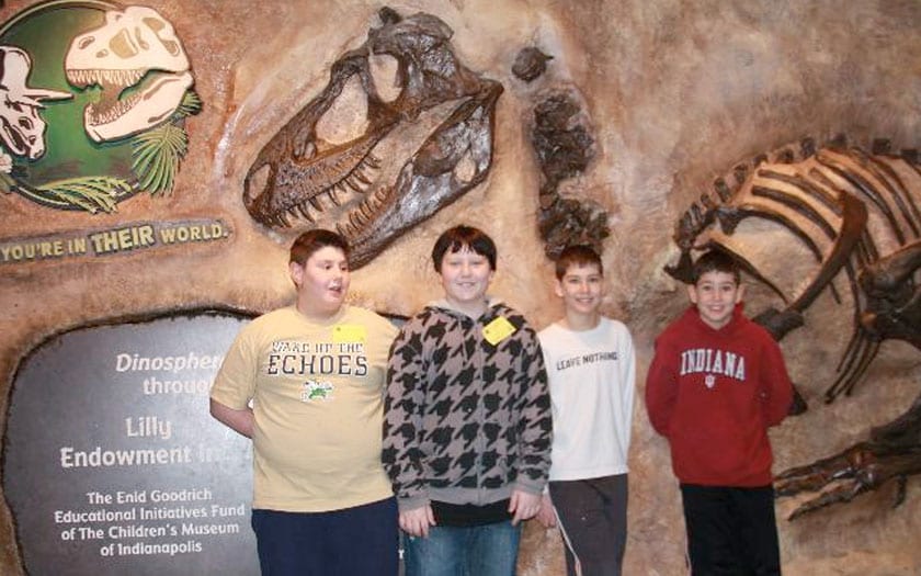 Students explore the world of dinosaurs