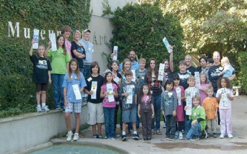 Students are inspired at a local museum of art