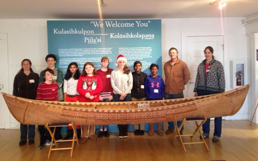 Students tour Abbe Museum in Bar Habour