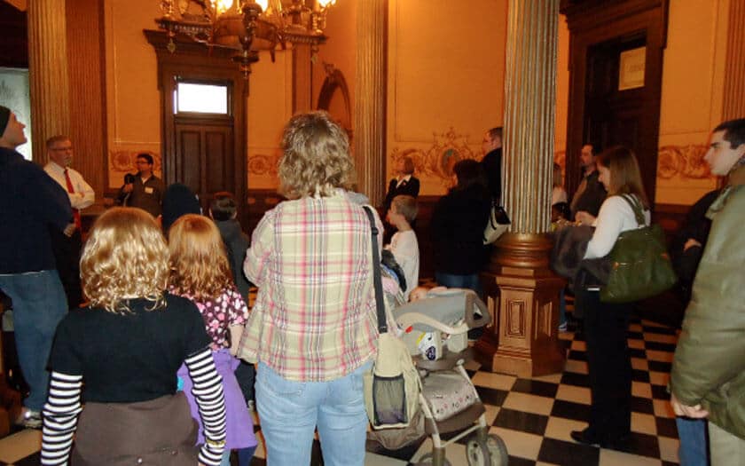 MICA families tour the state capital