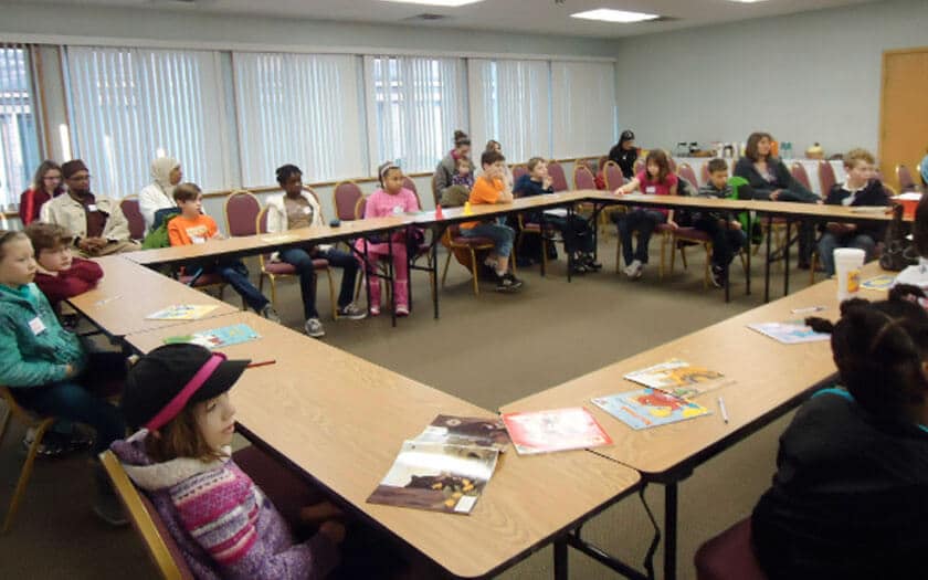MICA students experience a writer's workshop