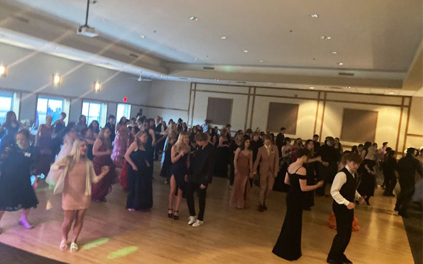 Each spring, High School Students dance the night away at Prom!