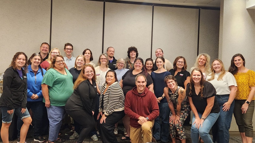 Photo of staff from an in-service workshop day