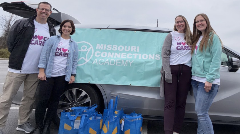 MOCA Cares: staff gathered to package 5,000 meals for families and local communities.