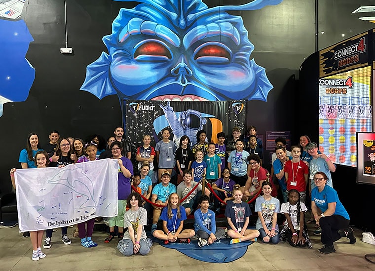 South Carolina Connections Academy's lowcountry region house, Delphinus, at Flight Adventure Park.