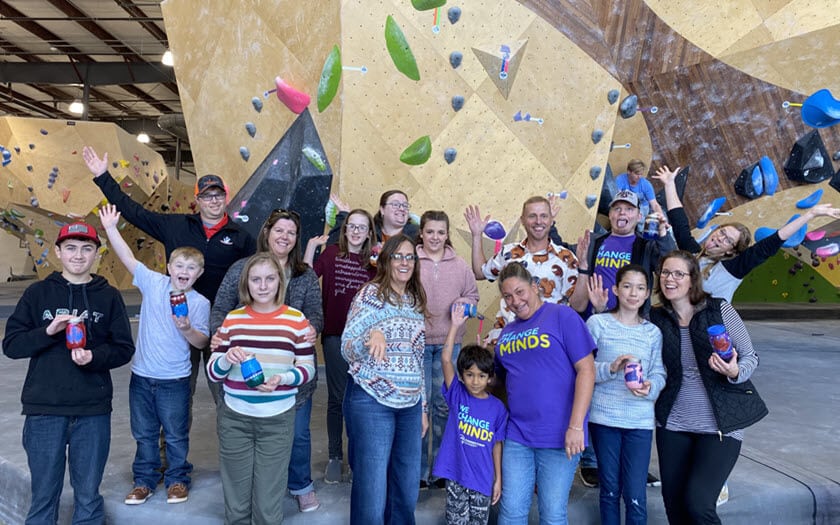 Students gathered at BlocHaven in Greenville to decorate gratitude jars for SCCA Spirit Week. 
