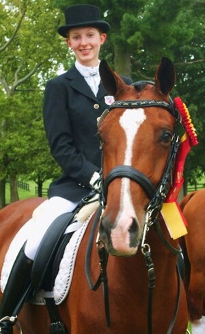 Catherine on her horse