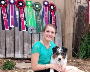 Katielyn Miller and her dog