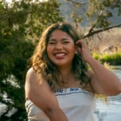 Yasmin smiling