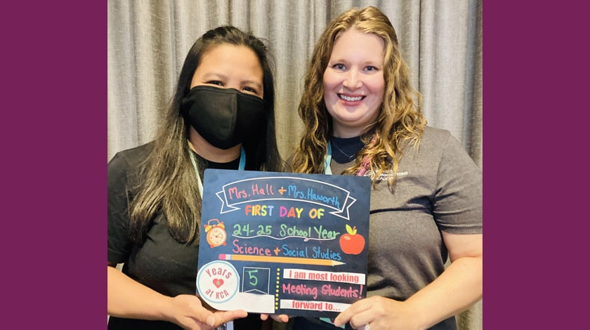 2 members of Kansas Connections Academy staff