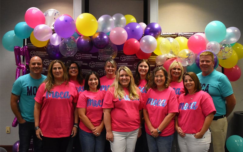 Missouri Connections Academy staff gathered together 