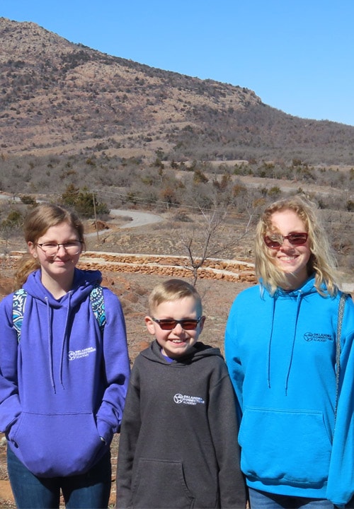 Three siblings at Oklahoma Connections Academy