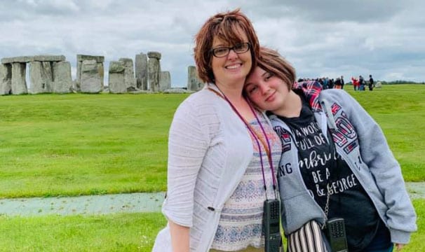 Gerry M and her family visiting Stonhenge 