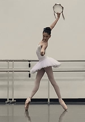 Gwyneth Smith performing ballet.