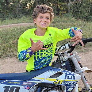 Image of Ben L, a student at Oregon Connections Academy with his worry monster stuffed dolls.