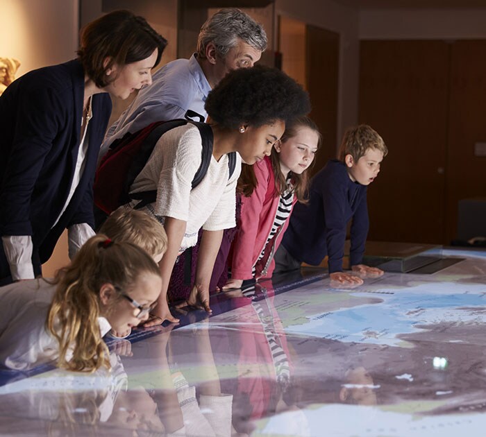 Connections Academy elementary students at a museum field trip
