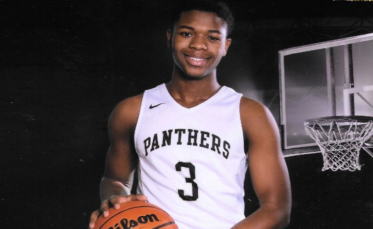 Image of Jamal from Indiana Connections Academy pictured here with a basketball.