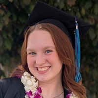 Maile smiling at graduation