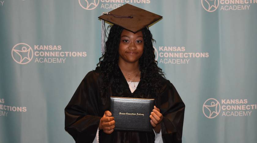 Kansas Connections Academy students gather at the library