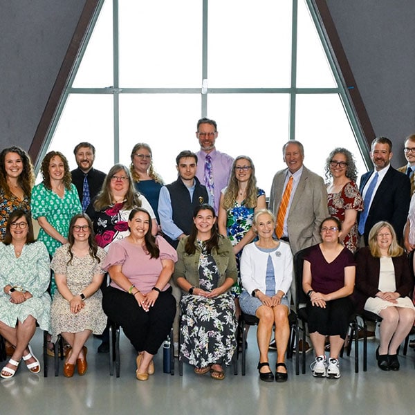 Maine Connections Academy staff gathered together for a group photo at the 2026 graduation