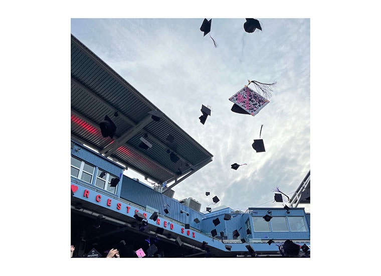 TECCA students celebrate in an in-person graduation ceremony.