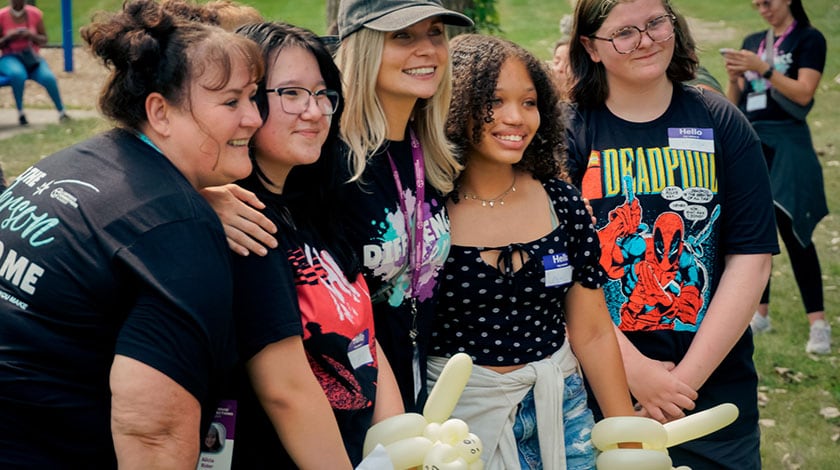 LCA Students at an outdoor get-together