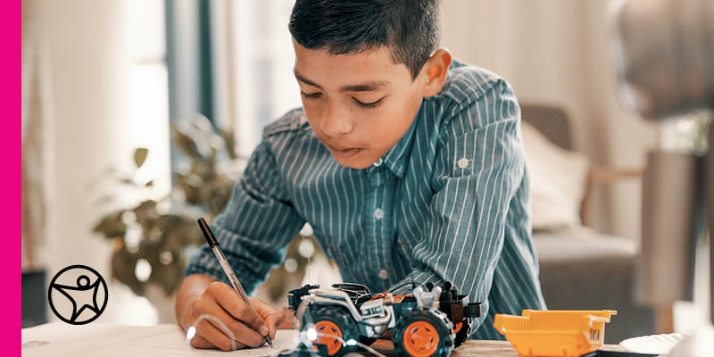 Learning coach on a laptop with her online student.