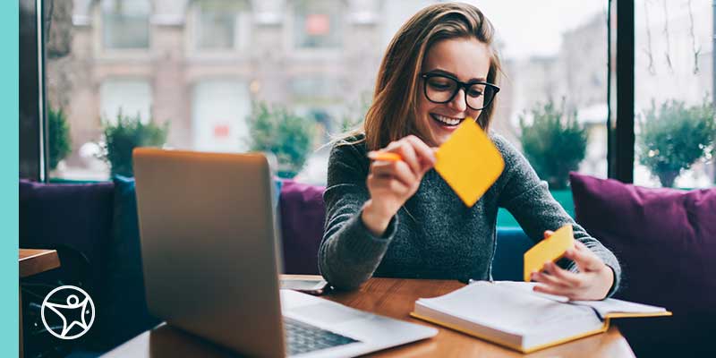A high school student studying independently