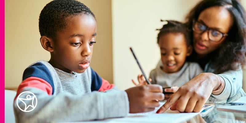 Students working on an assignment