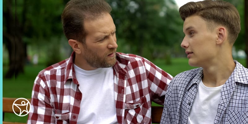 A parent helping kids deal with anxiety