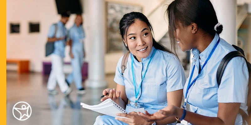 A group of students discuss career ambitions in high school