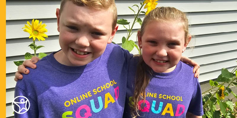 Online Connections Academy students smiling for the camera