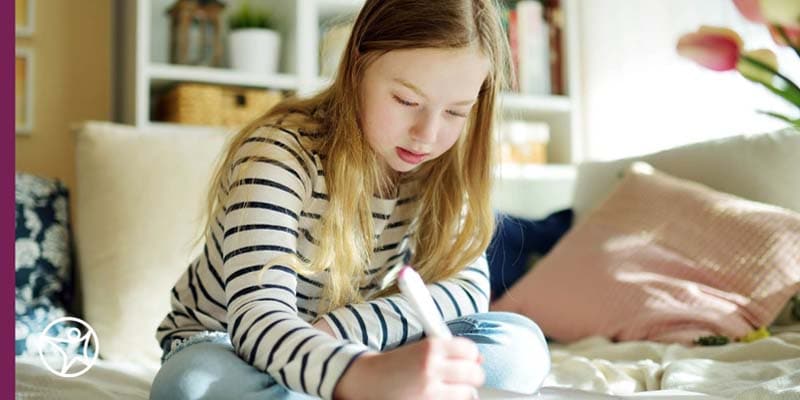An online student sets deadlines for her classwork.