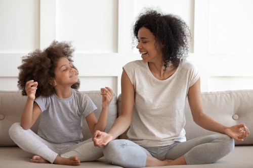 A parent raising an emotionally intelligent child.