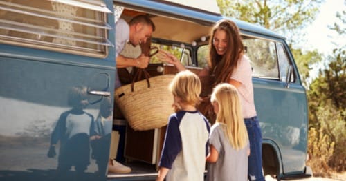 A remote-learning family “roadschooling.”