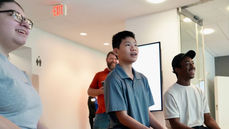 Texas Connections Academy students test out IBM’s Innovation Studio, Austin, TX