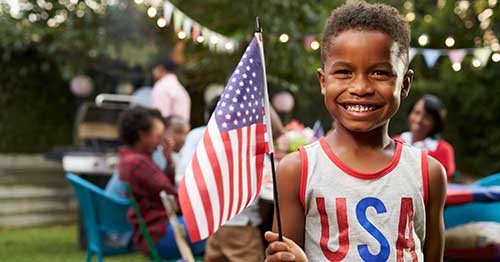 A child enjoying learning about voting for kids. 