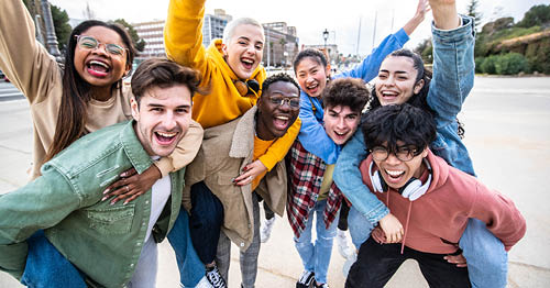 Spending time with friends can be a productive study break.