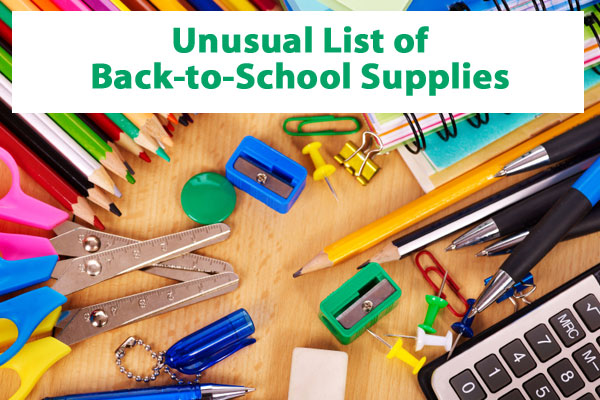 An Unconventional Shopping List of Back-to-School Supplies